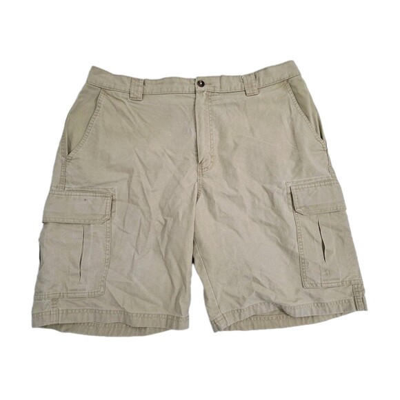 LL Bean Tropic Weight Cargo Shorts Khaki Men's Size 36 Safari Trail Hiking Tan - Picture 1 of 9